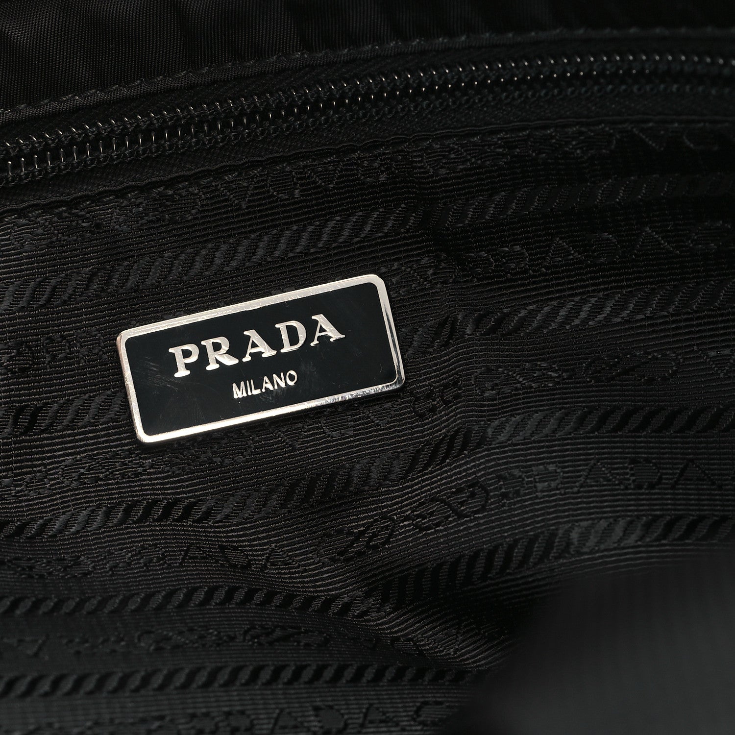 Prada Nylon Vela East West Shopper Tote Black 6 of 10