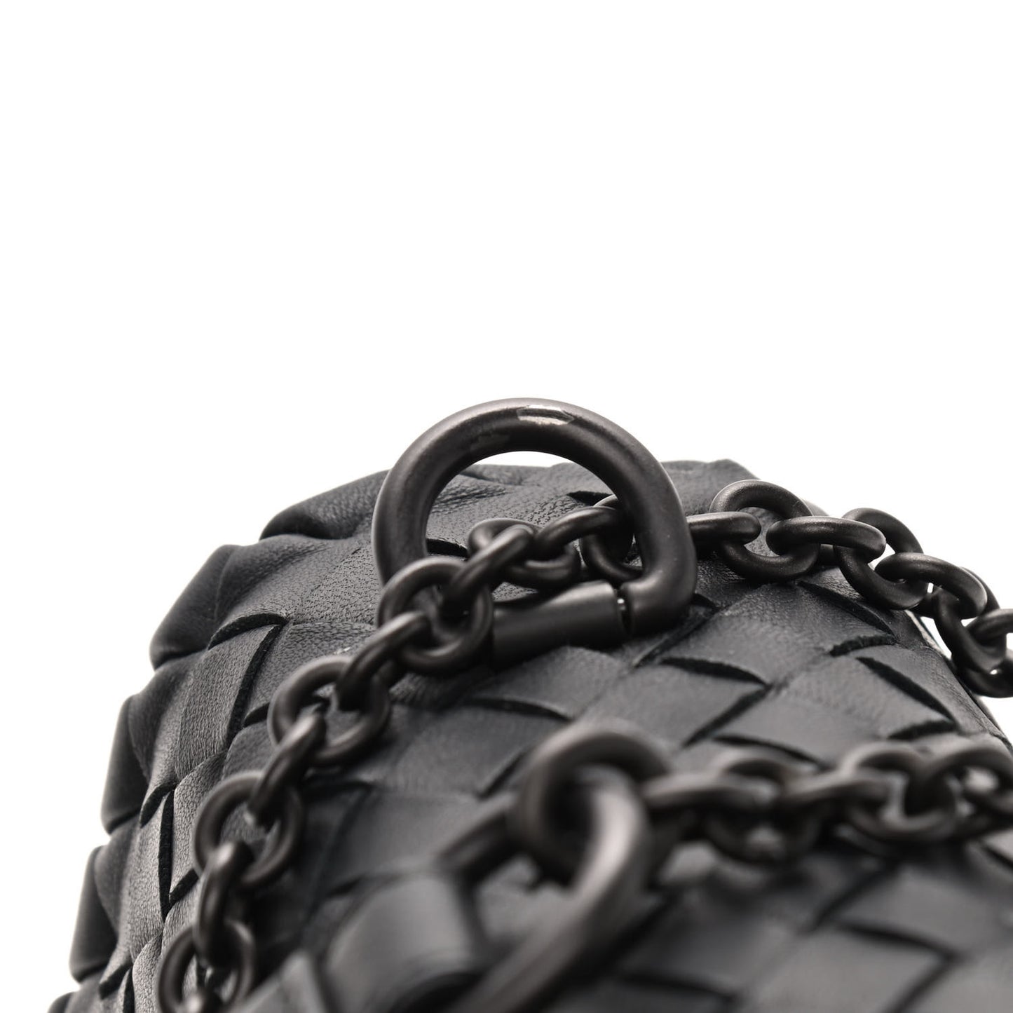 Nappa Intrecciato Baby Olimpia Shoulder Bag Black