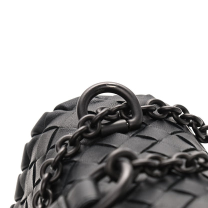 Bottega Veneta Nappa Intrecciato Baby Olimpia Shoulder Bag Black 9 of 11
