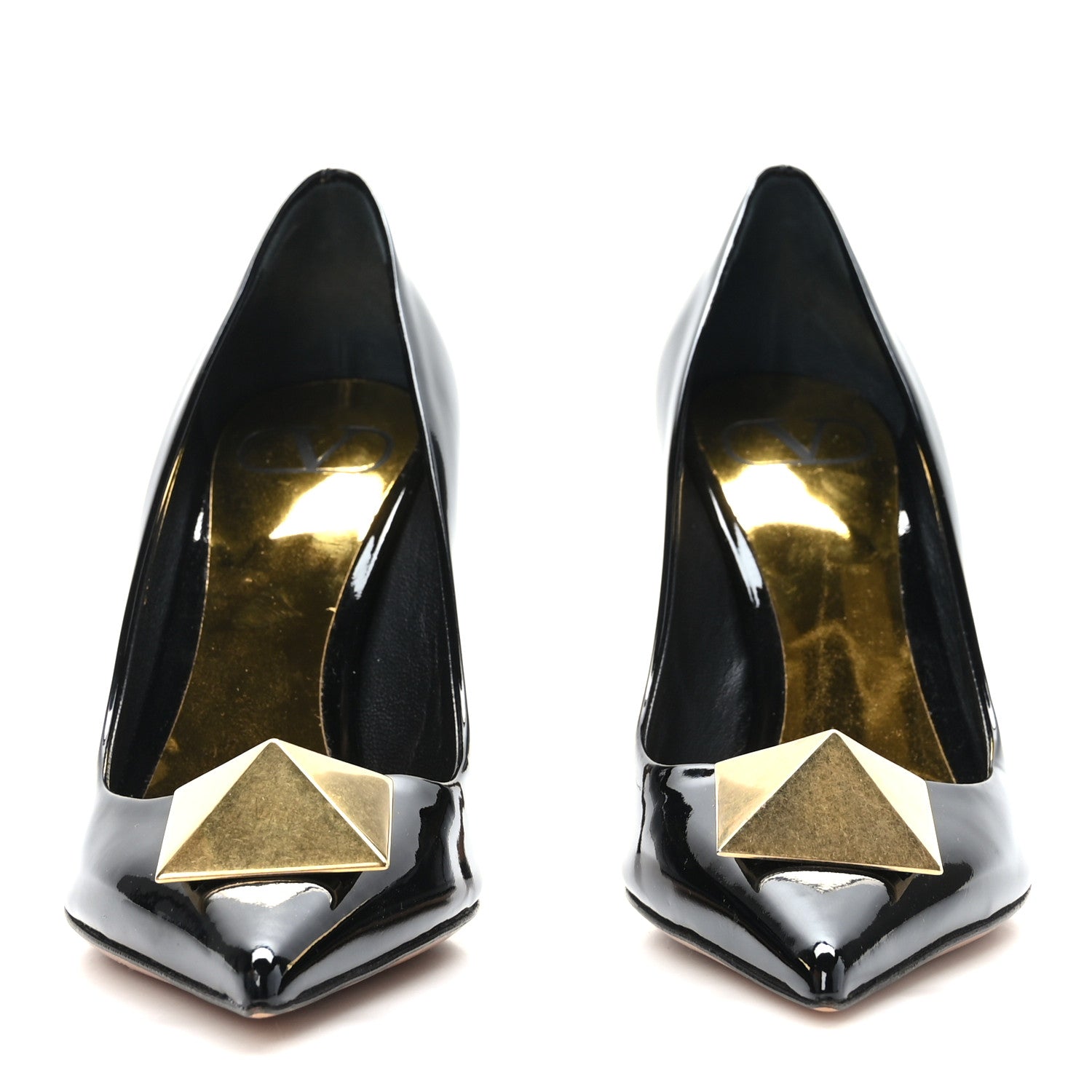Valentino Garavani Patent One Stud 100mm Pumps 36.5 Black 2 of 7