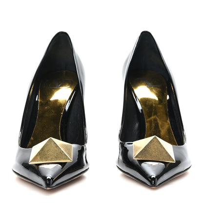 Valentino Garavani Patent One Stud 100mm Pumps 36.5 Black 2 of 7