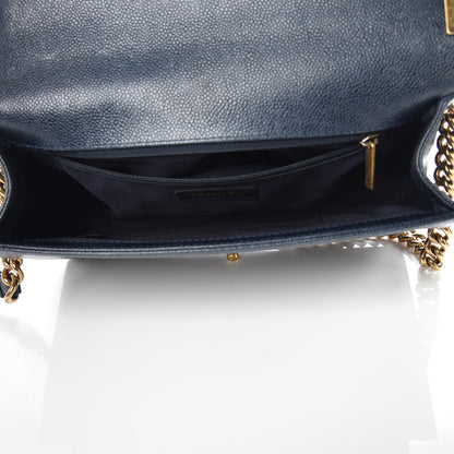 Chanel Caviar Quilted New Medium Boy Flap Blue 5 of 19