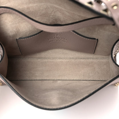 Valentino Garavani Pebbled Calfskin Medium Rockstud Flip Lock Crossbody Bag Poudre 5 of 8