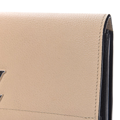 Louis Vuitton Calfskin Lockme II Wallet Vanille Black 12 of 14