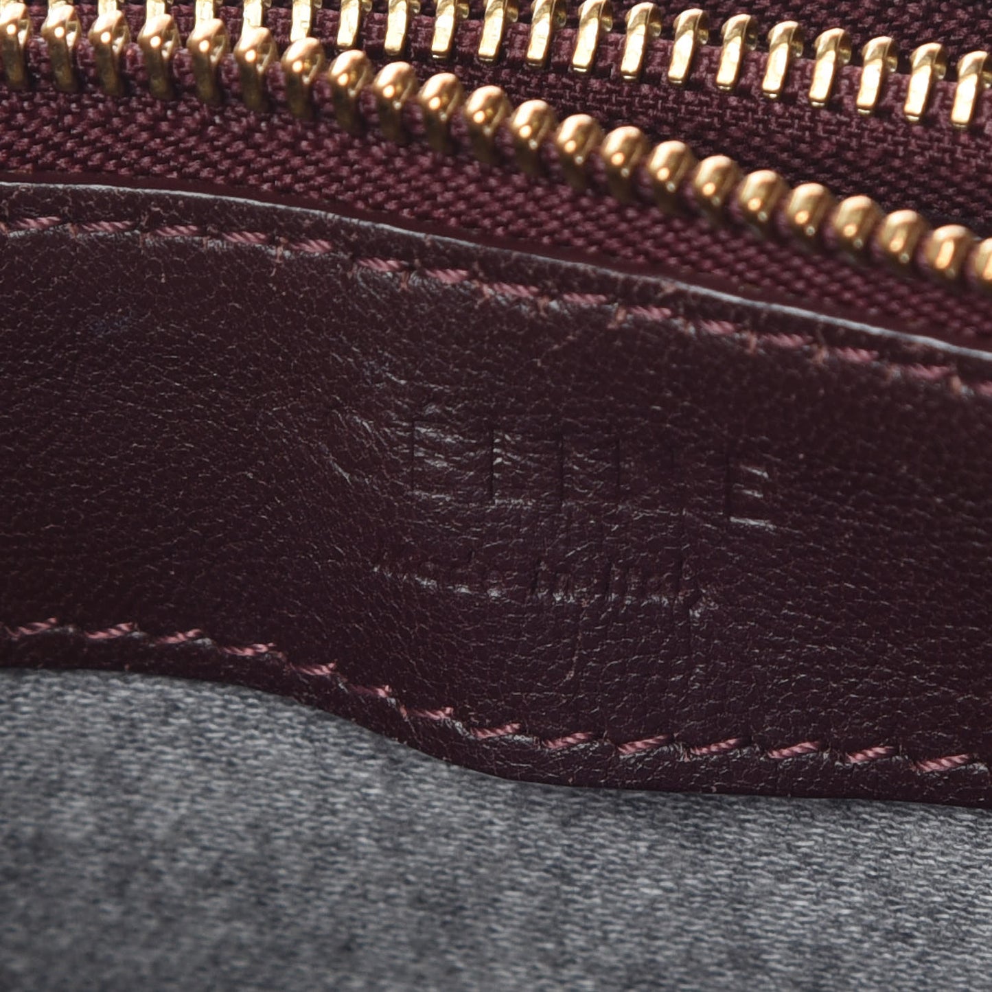 Smooth Lambskin Large Trio Crossbody Bag Bordeaux