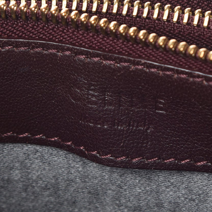 Celine Smooth Lambskin Large Trio Crossbody Bag Bordeaux 10 of 17