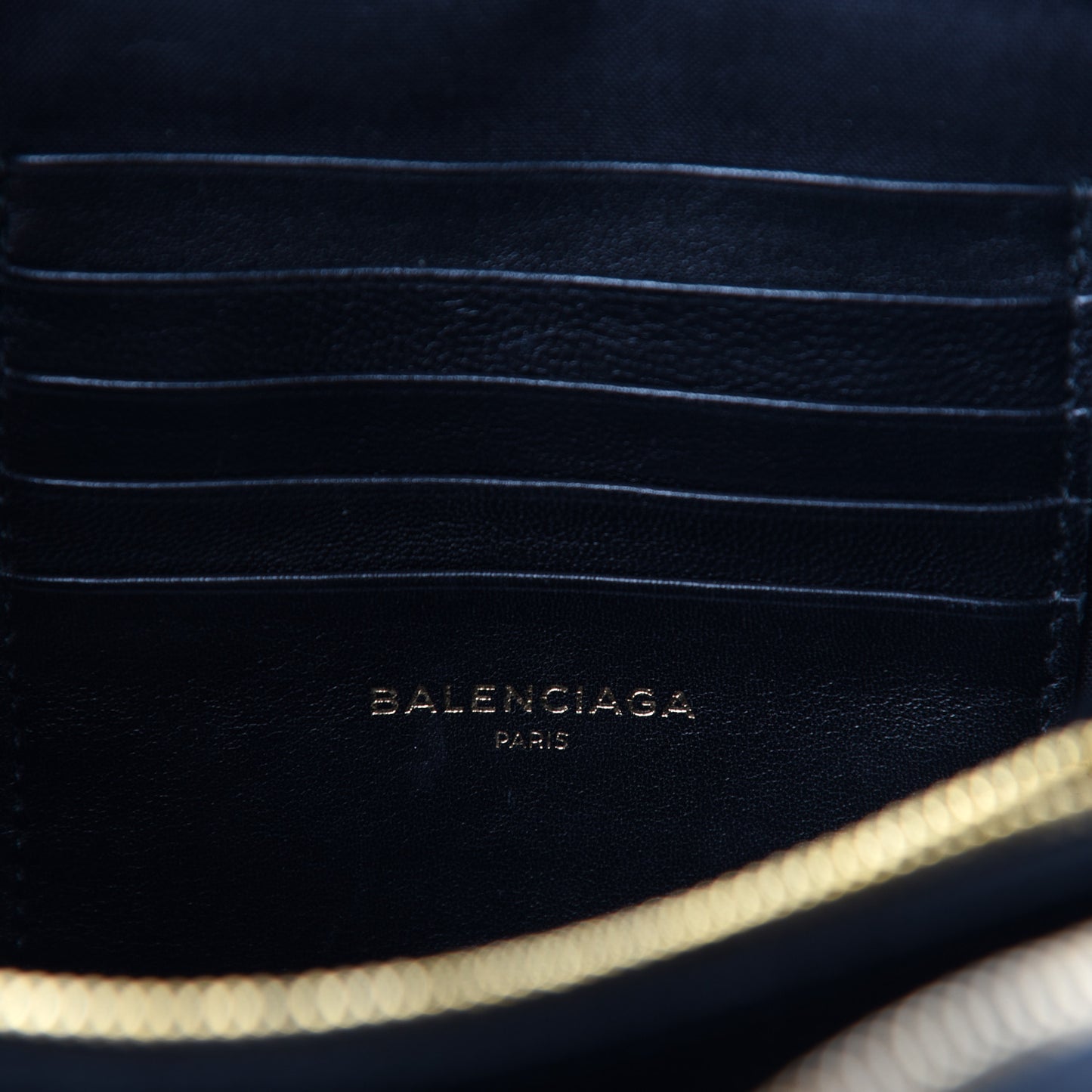 Calfskin Logo Matelasse Chain Strap Blanket Reporter XS Black