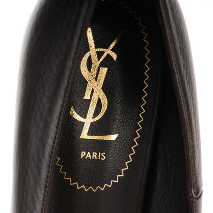 Saint Laurent Calfskin Tribtoo 105 Pumps 40 Chene 7 of 8