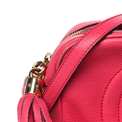 Gucci Pebbled Calfskin Small Soho Disco Bag Fuchsia 11 of 12