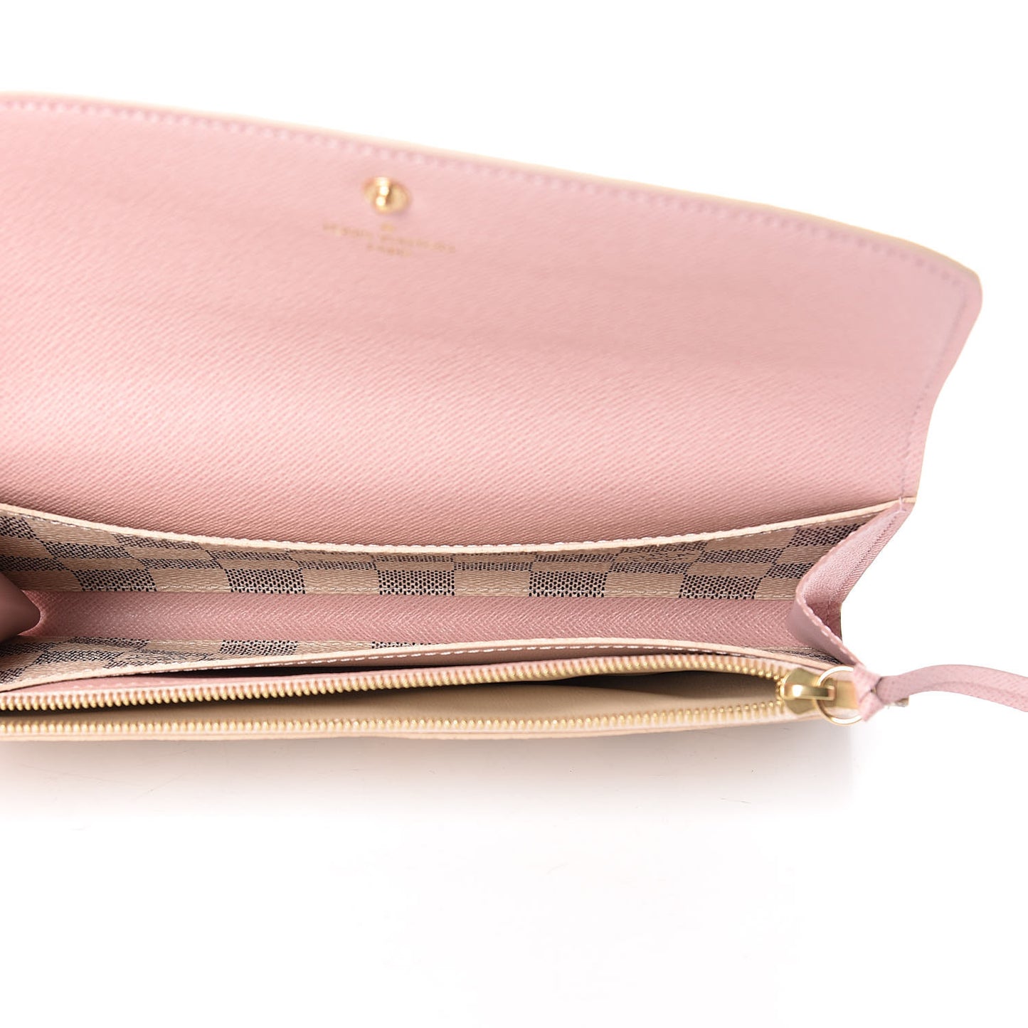Damier Azur Emilie Wallet Rose Ballerine