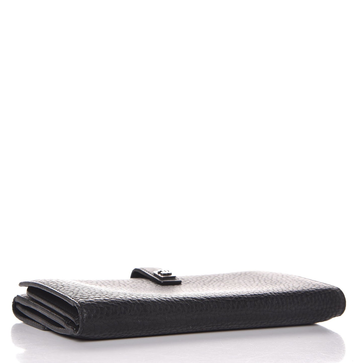 Calfskin CC Long Wallet Black