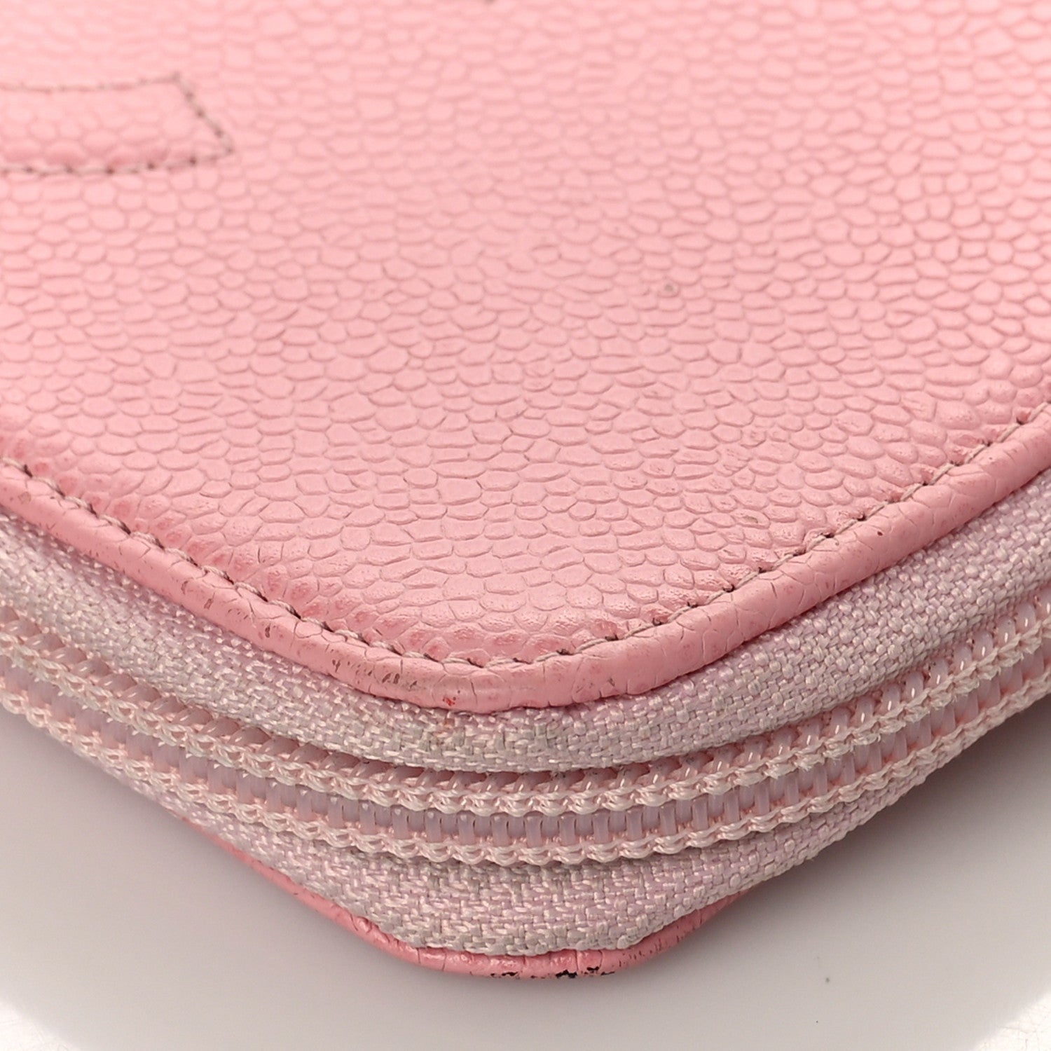 Chanel Caviar Large Timeless CC Zip Around Wallet Pink 12 of 15