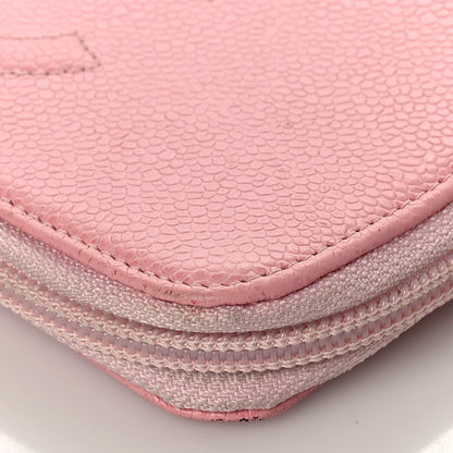 Chanel Caviar Large Timeless CC Zip Around Wallet Pink 12 of 15