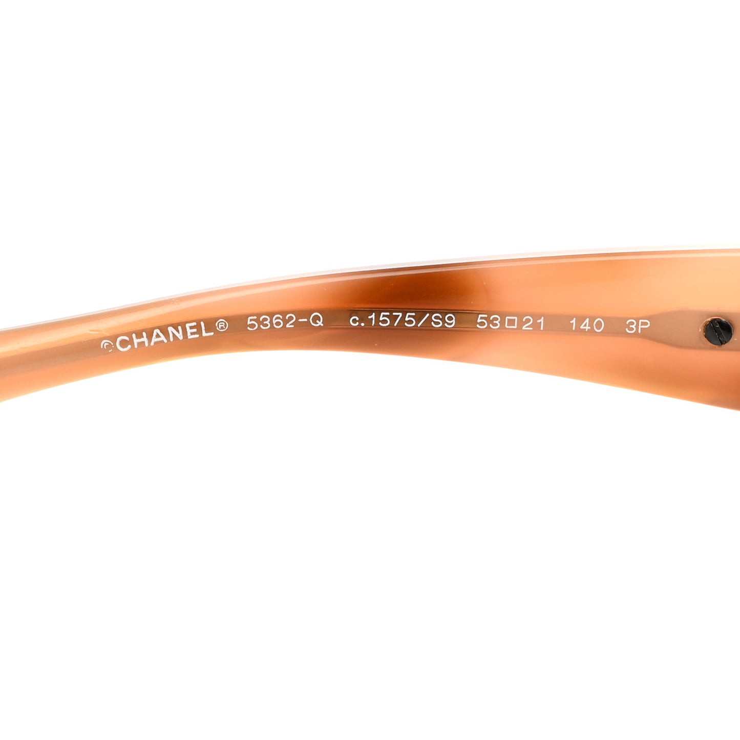 Square Polarized Chain Sunglasses 5362-Q Tortoise