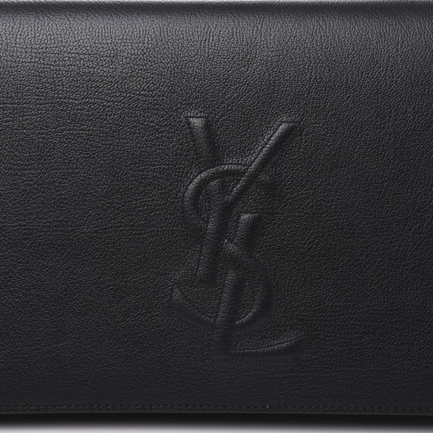 Calfskin Monogram Large Belle De Jour Clutch Black