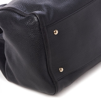 Gucci Pebbled Calfskin Large Soho Shoulder Bag Black 7 of 10