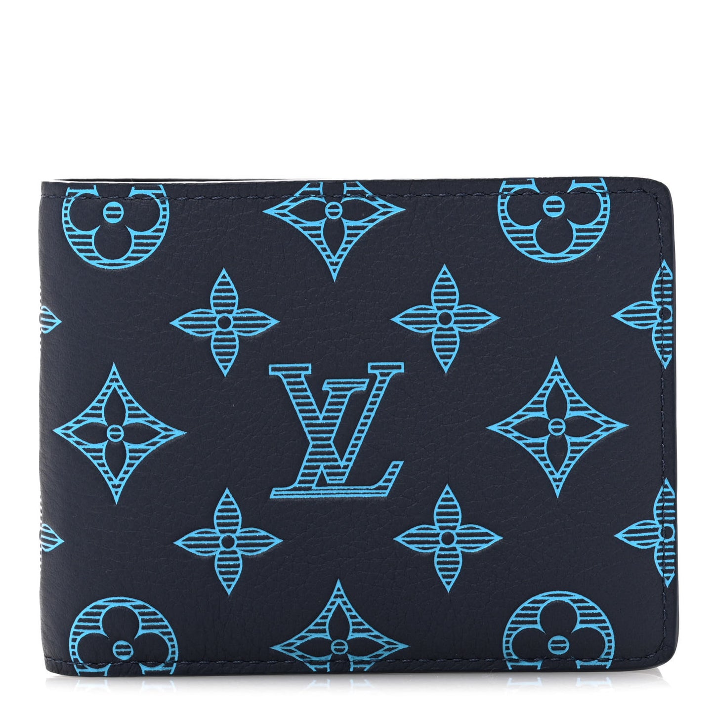 Monogram Shadow Multiple Wallet Navy River Blue