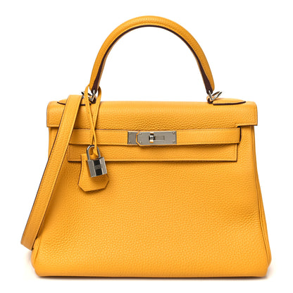 Hermes Togo Kelly Retourne 28 Jaune Ambre 1 of 11