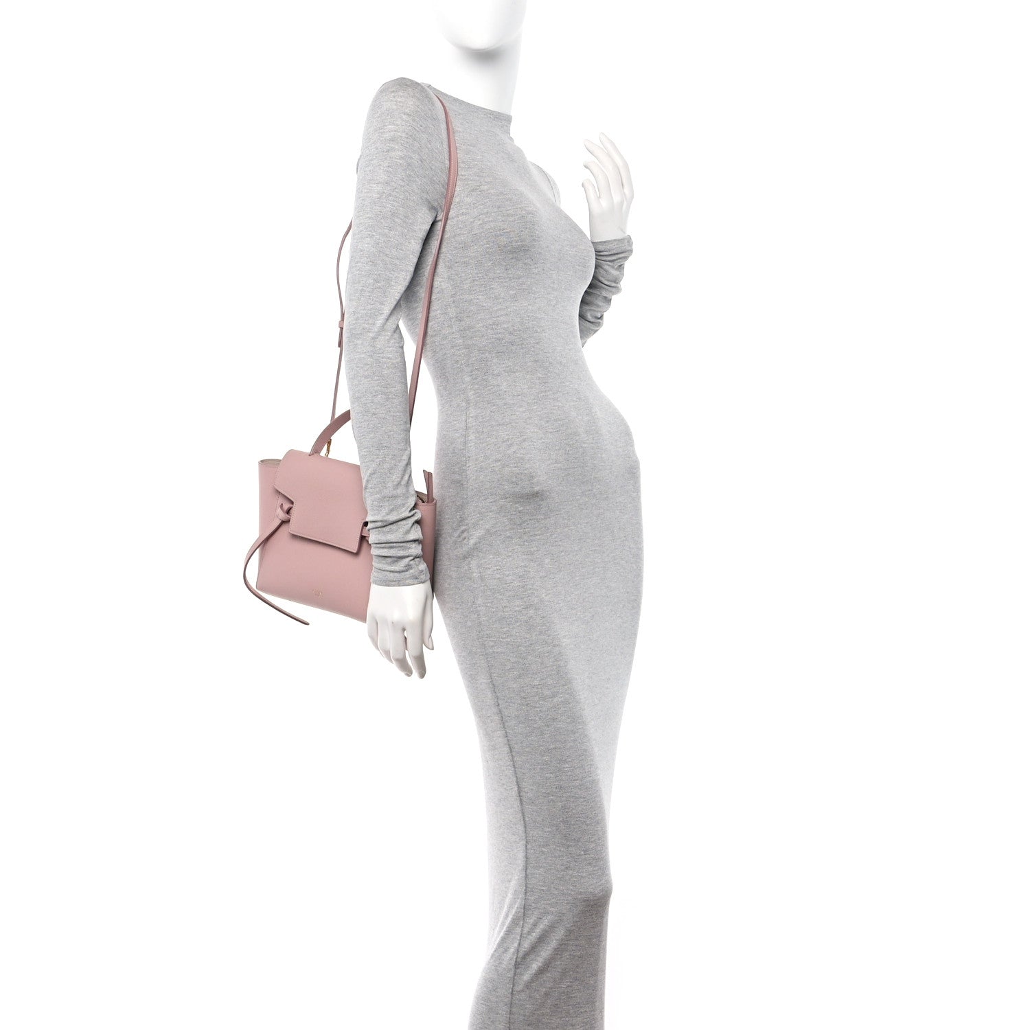 Celine Grained Calfskin Nano Belt Bag Vintage Pink 2 of 14