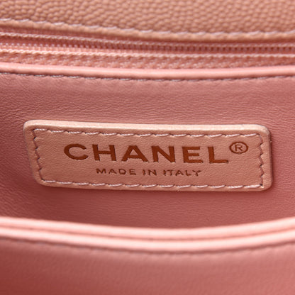 Chanel Caviar Quilted Mini Coco Handle Flap Light Pink 7 of 17