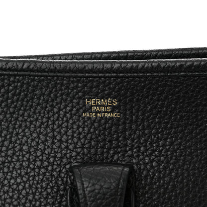 Hermes Taurillon Clemence EVELYNE III PM Black 6 of 11