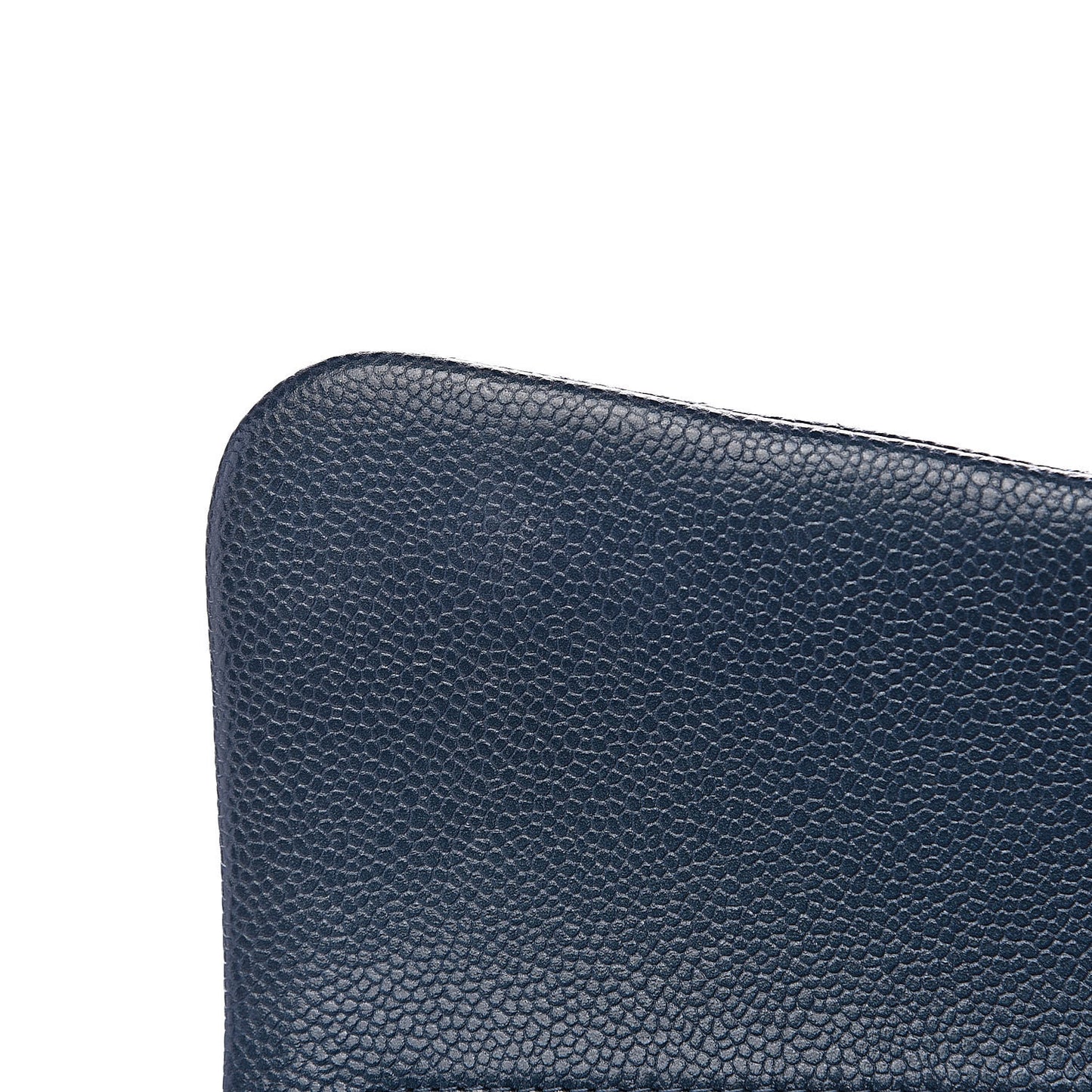 Caviar Quilted Jumbo Double Flap Dark Blue