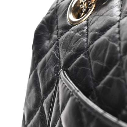 Chanel Aged Calfskin Quilted 2.55 Reissue 225 Flap Black 12 of 14