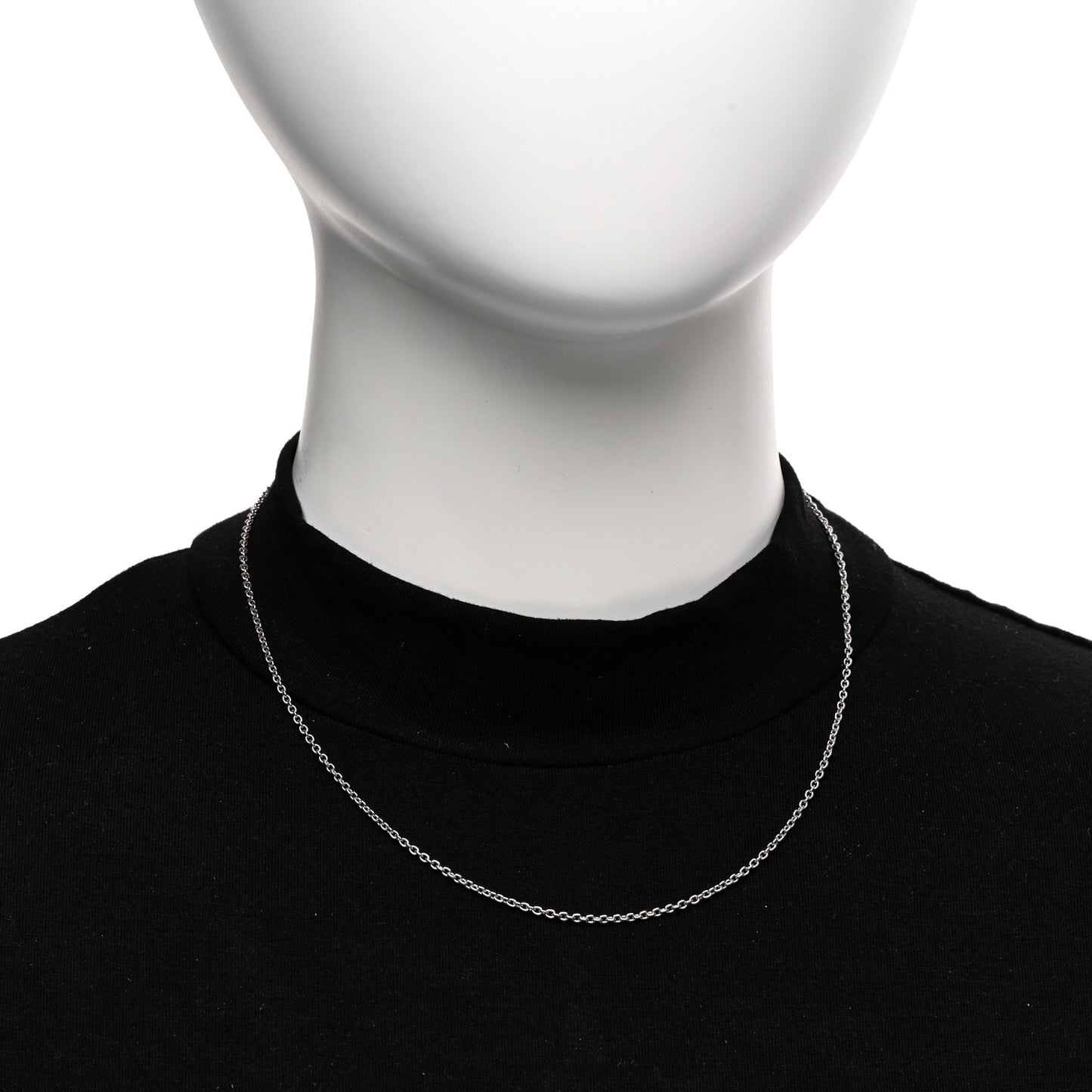18K White Gold Chain Necklace