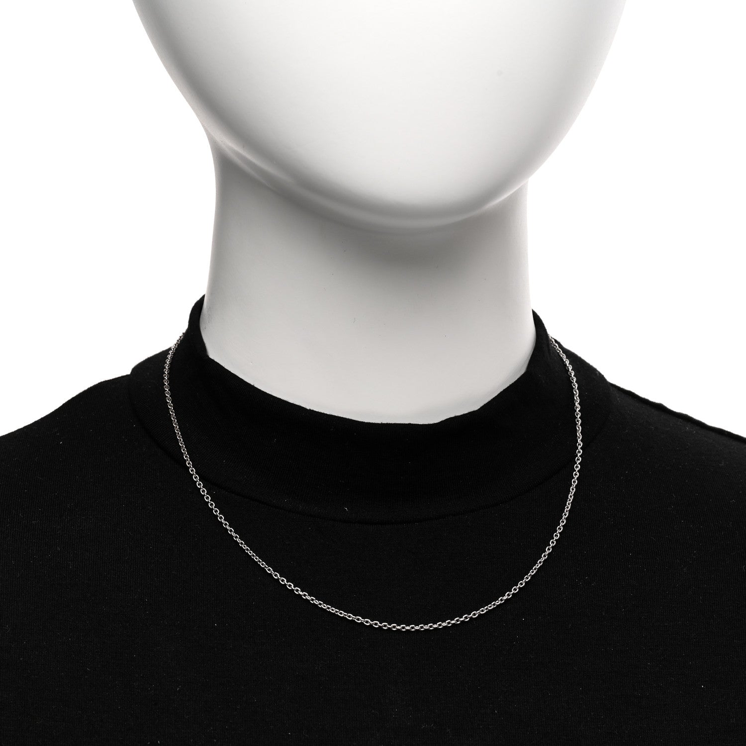 Bulgari 18K White Gold Chain Necklace 2 of 4