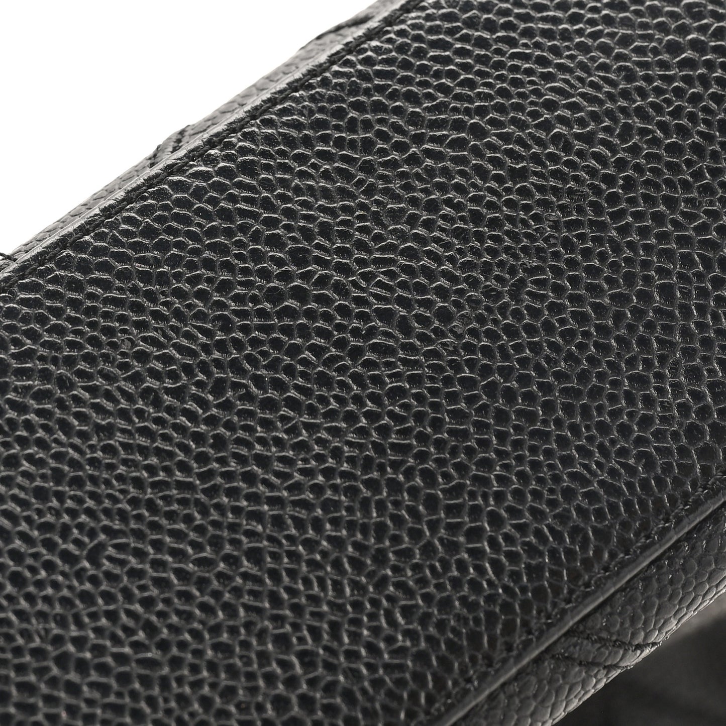 Caviar Diamond Embossed Shoulder Bag  Black