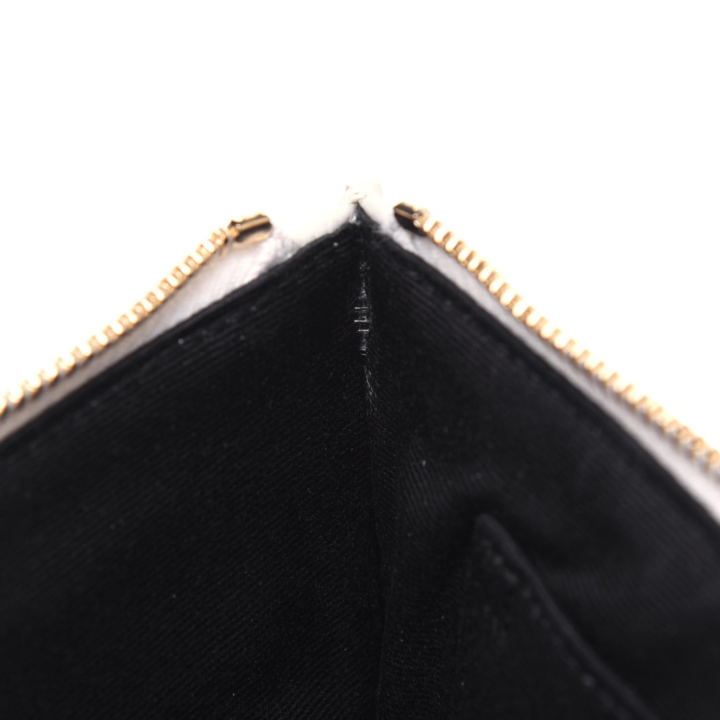 Grain De Poudre Chevron Monogram Bill Pouch Crema Soft