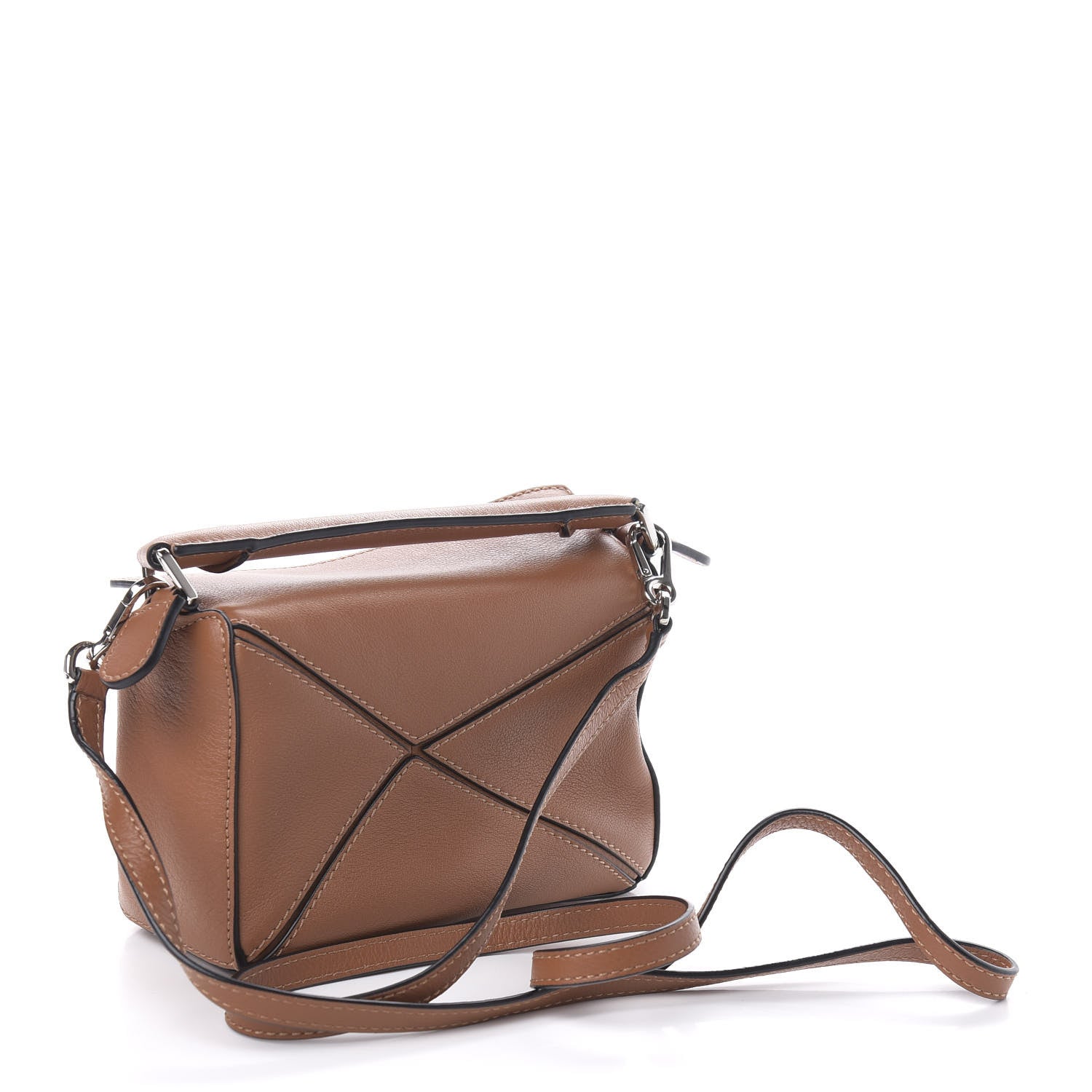 Loewe Calfskin Mini Puzzle Bag Tan 3 of 10