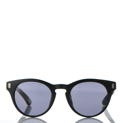 Louis Vuitton Influence Round Sunglasses Z0684E Black 2 of 6