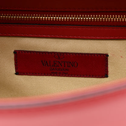 Valentino Garavani Vitello Medium Glam Lock Rockstud Flap Rubino 6 of 14