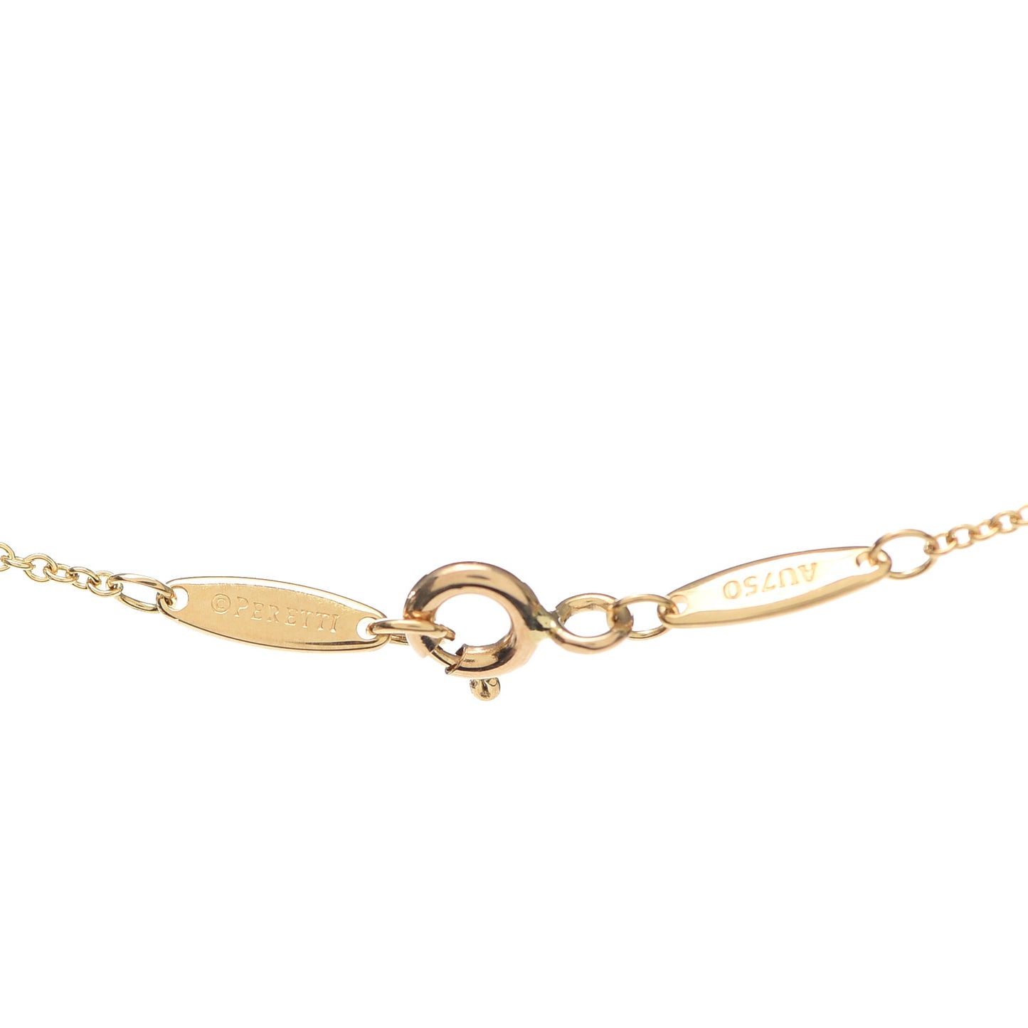 18K Yellow Gold Diamond .43ct Elsa Peretti Diamonds by the Yard Pendant Necklace
