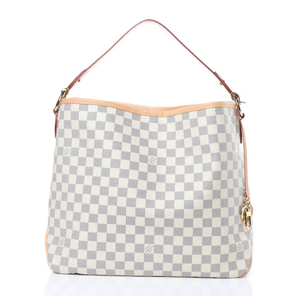 Louis Vuitton Damier Azur Delightful MM Rose Ballerine 1 of 12