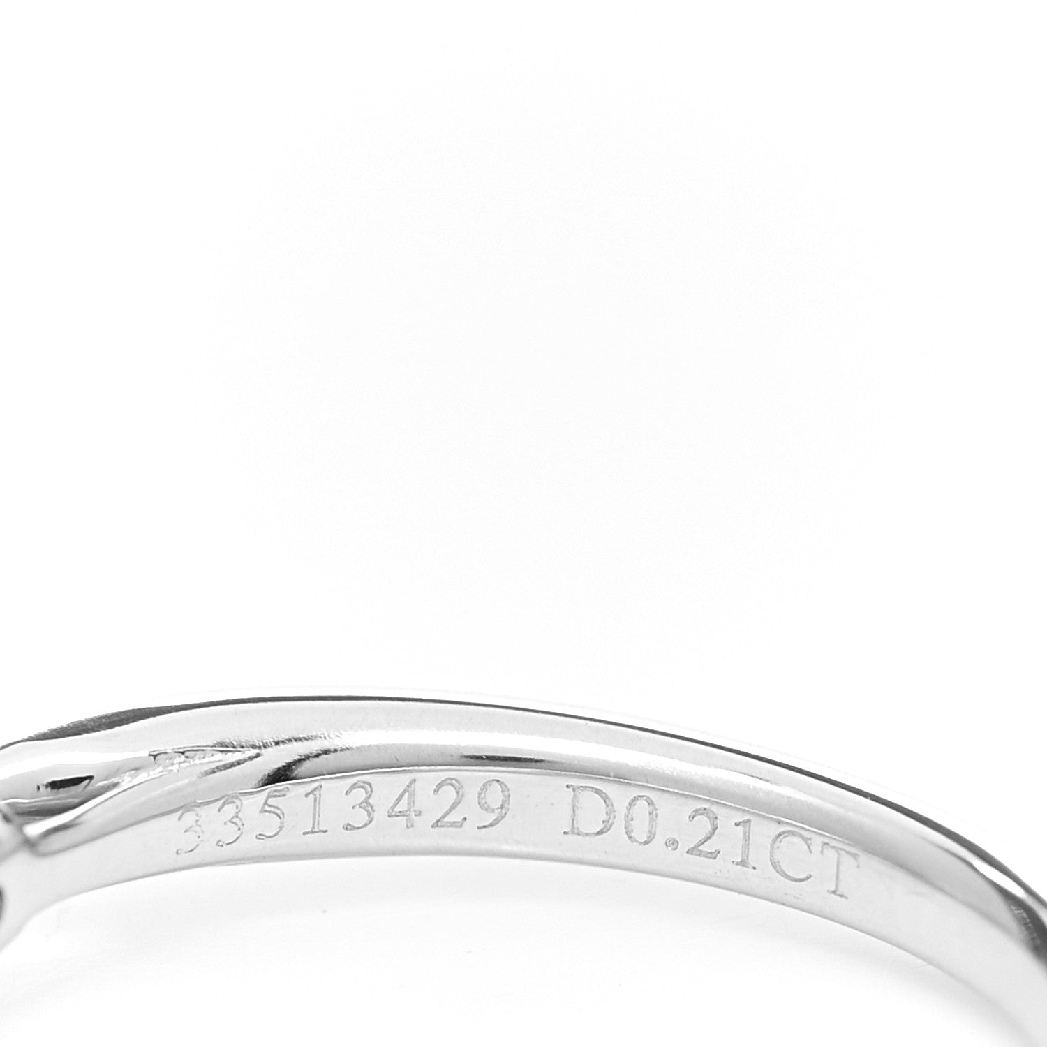 Tiffany Platinum Diamond .21ct Round Brilliant Harmony Engagement Ring 46 3.75 5 of 6