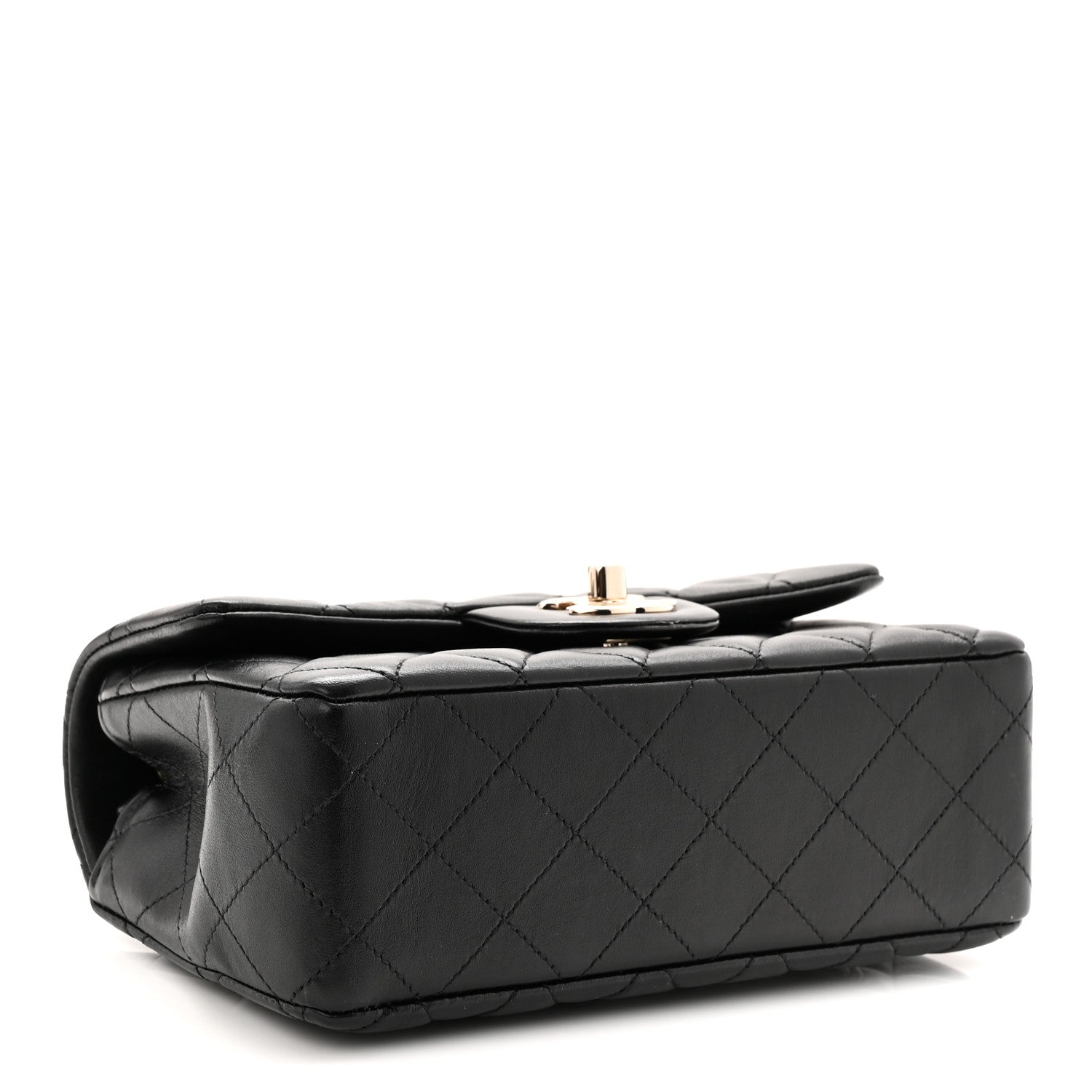 Chanel Lambskin Quilted Mini Rectangular Flap Black 4 of 10