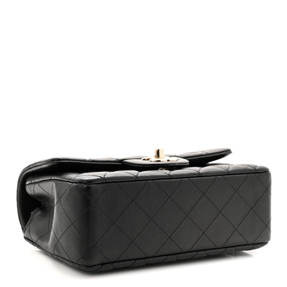 Chanel Lambskin Quilted Mini Rectangular Flap Black 4 of 10
