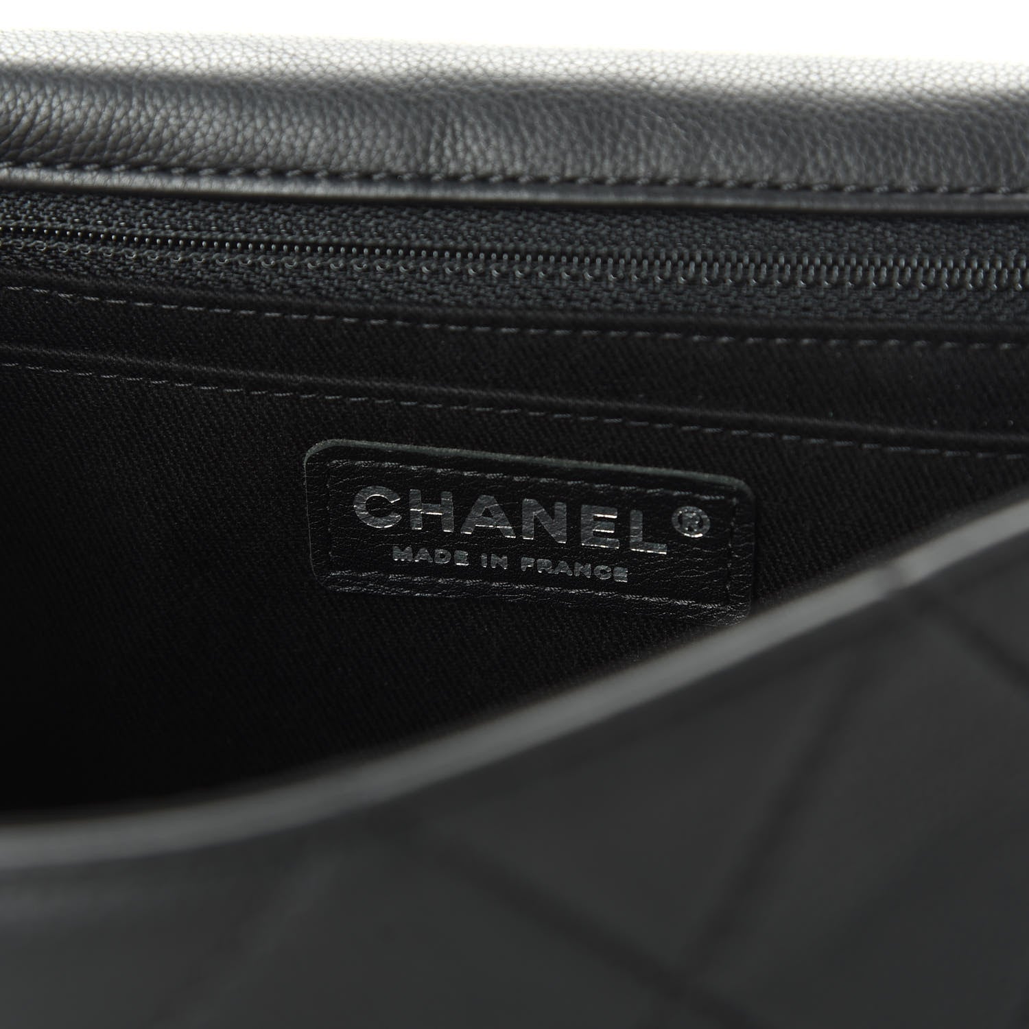 Chanel Grained Calfskin Single Flap Black 8 of 11