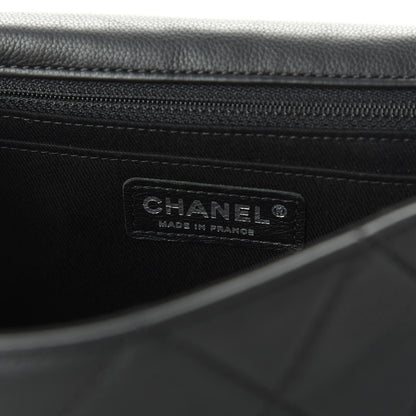 Chanel Grained Calfskin Single Flap Black 8 of 11