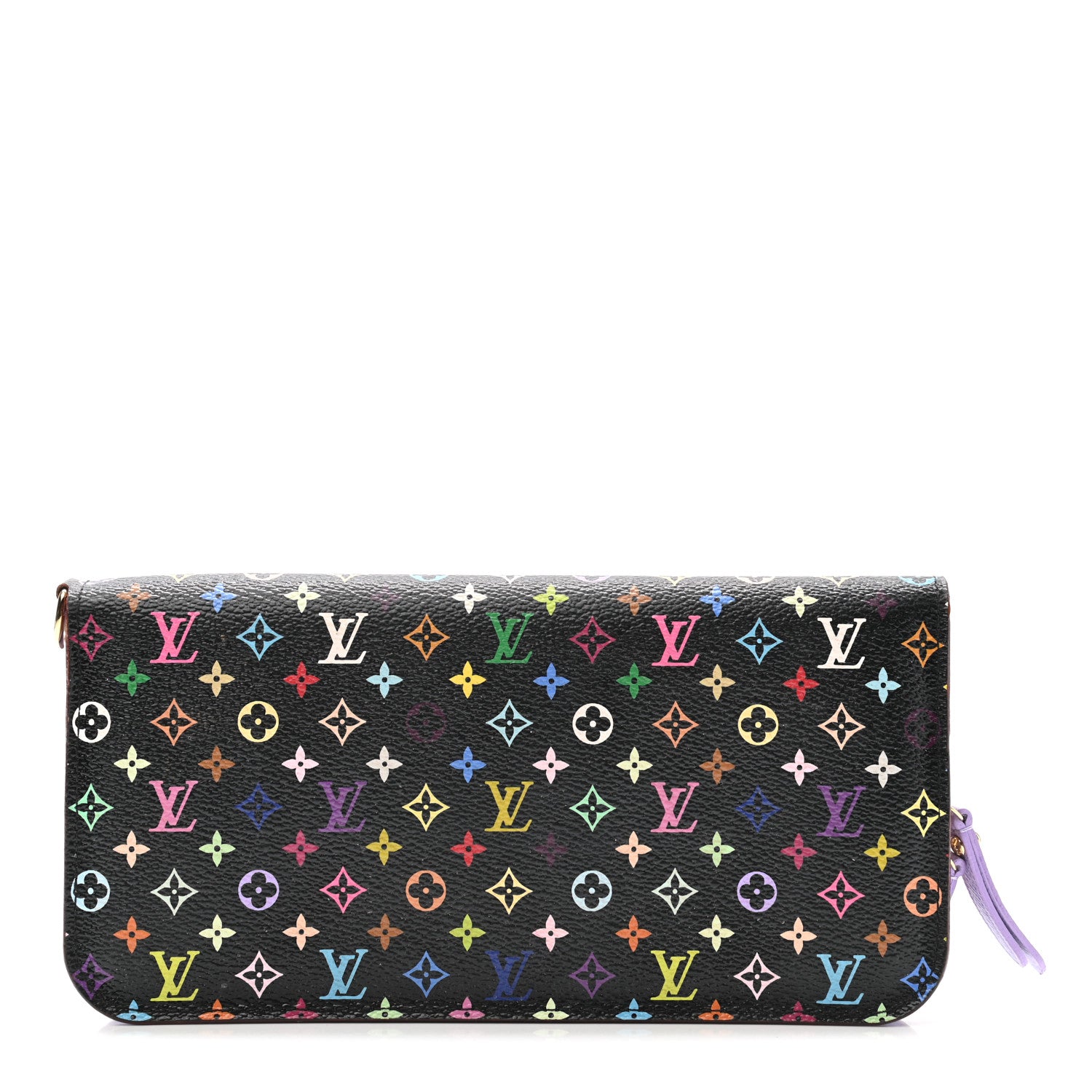 Louis Vuitton Monogram Multicolor Insolite Wallet Black Violet 1 of 9