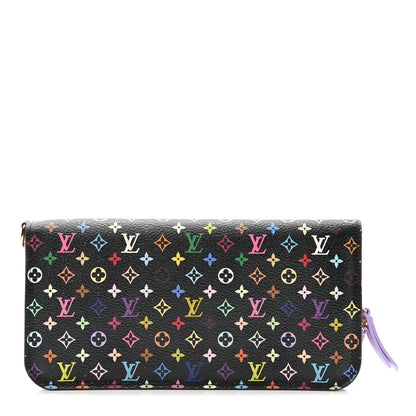 Louis Vuitton Monogram Multicolor Insolite Wallet Black Violet 1 of 9