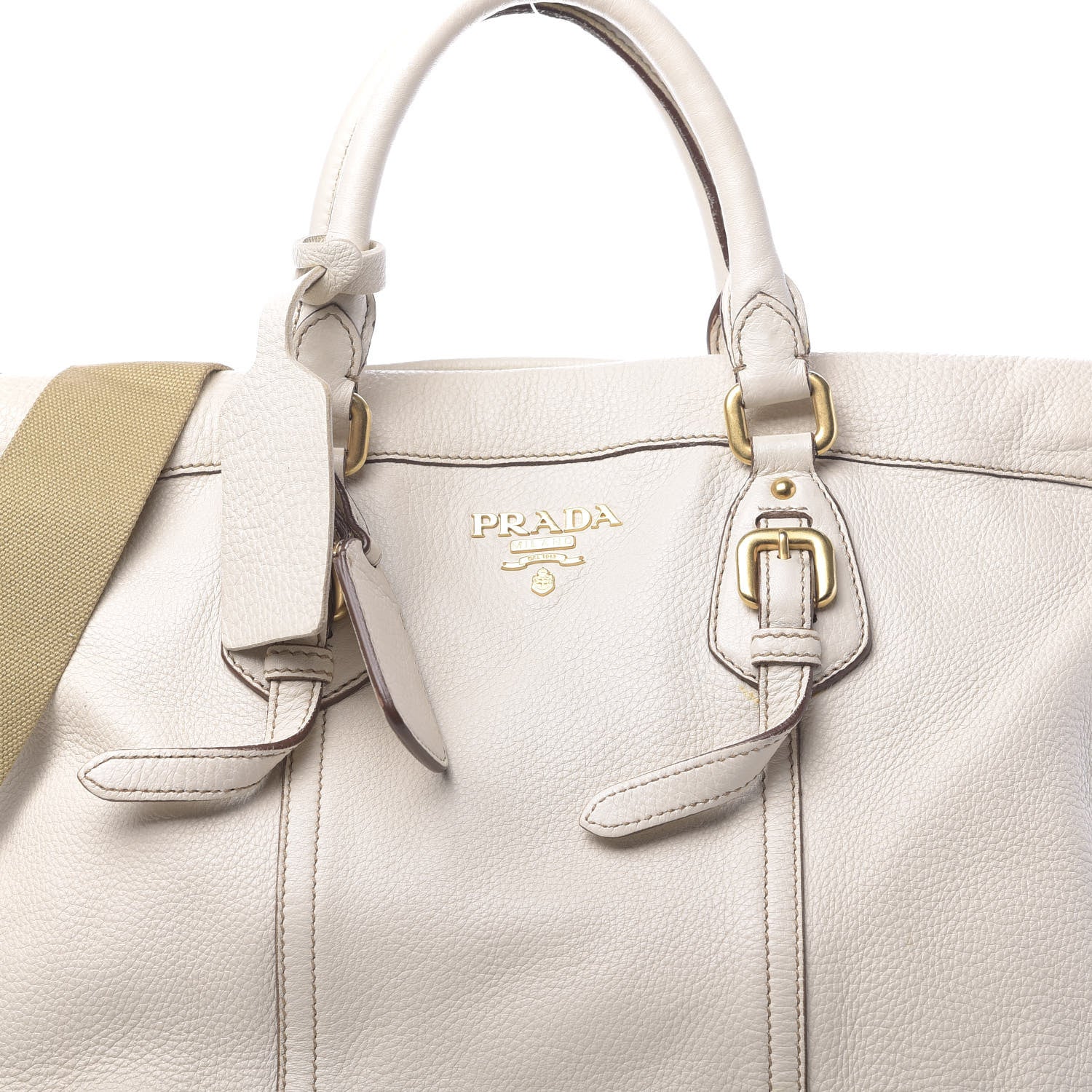 Prada Cervo Antik Tote Cera 10 of 15