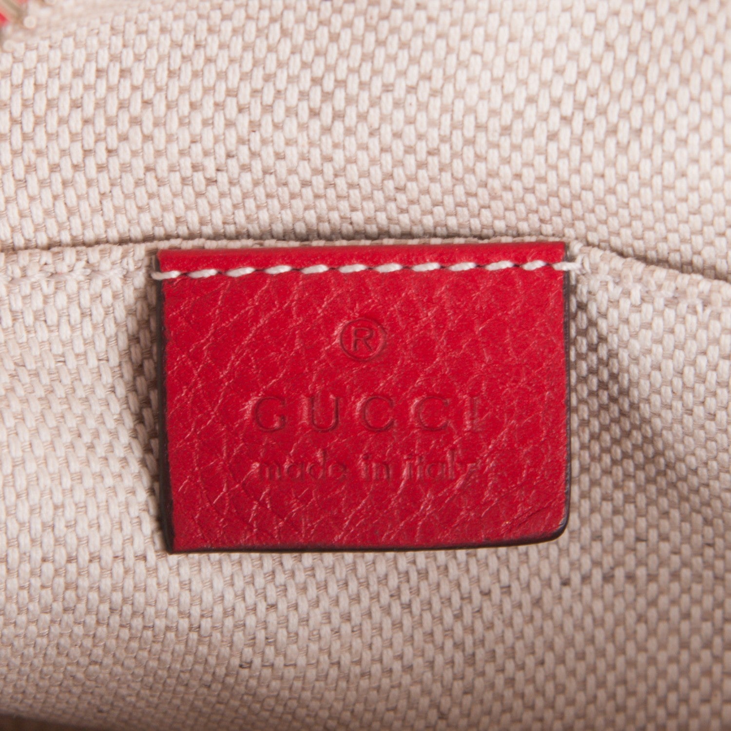 Gucci Pebbled Calfskin Small Soho Disco Bag Tabasco Red 6 of 7
