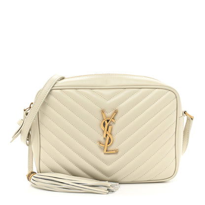 Saint Laurent Calfskin Matelasse Monogram Lou Camera Bag Crema Soft 1 of 15