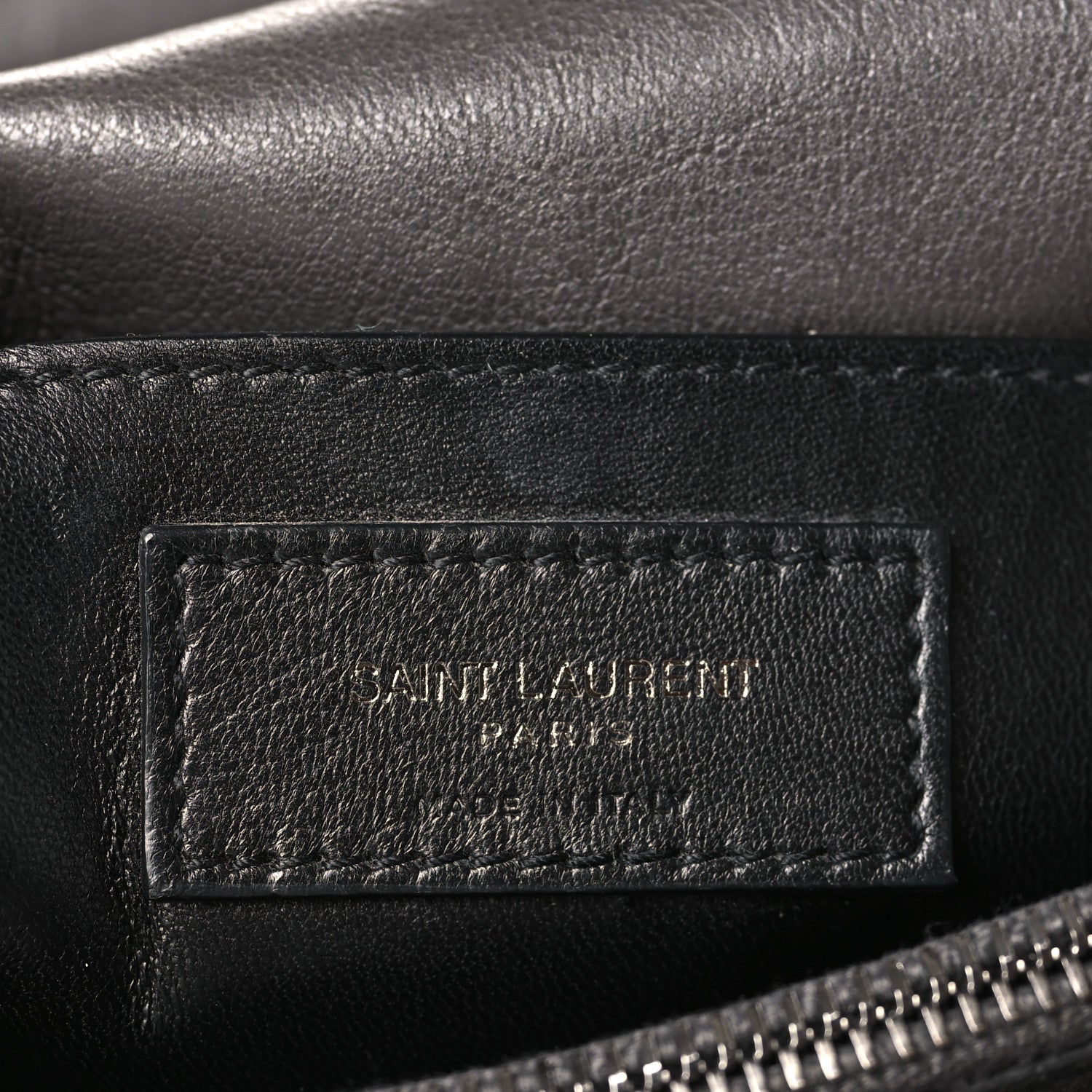 Saint Laurent Sheepskin Matelasse Chevron Monogram Large College Satchel Dark Anthracite 6 of 10