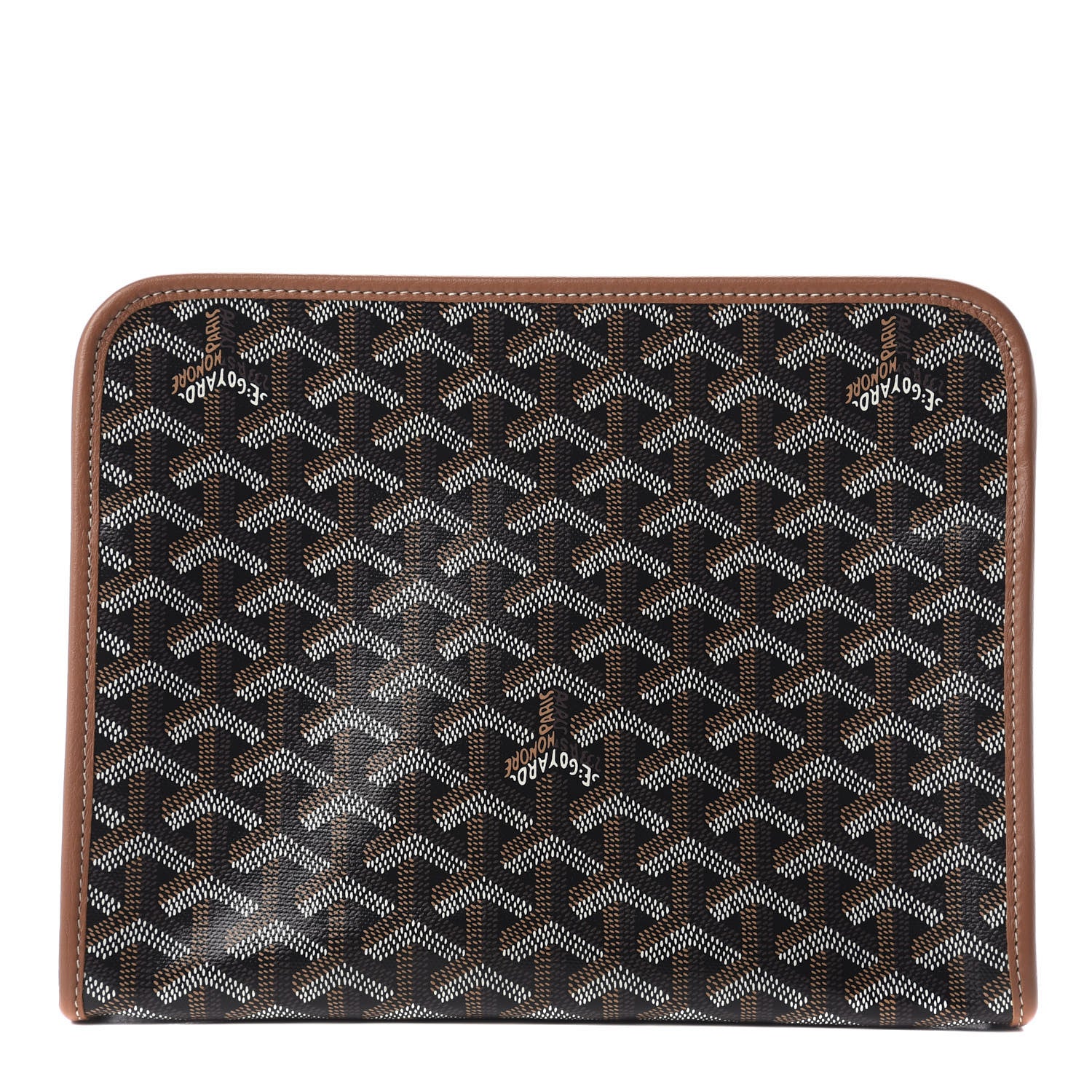 Goyard Goyardine Jouvence MM Toiletry Pouch Black Gold 1 of 8