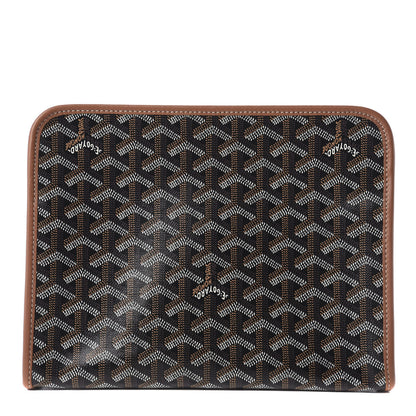 Goyard Goyardine Jouvence MM Toiletry Pouch Black Gold 1 of 8