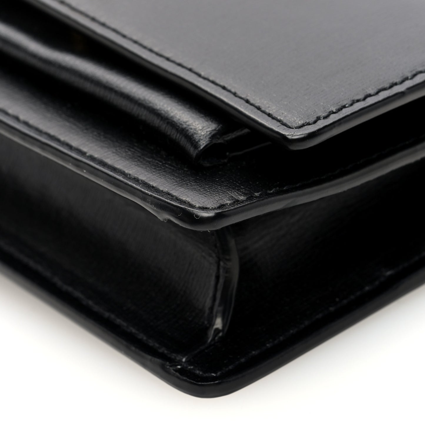Smooth Calfskin Sunset Baby Belt Bag Black